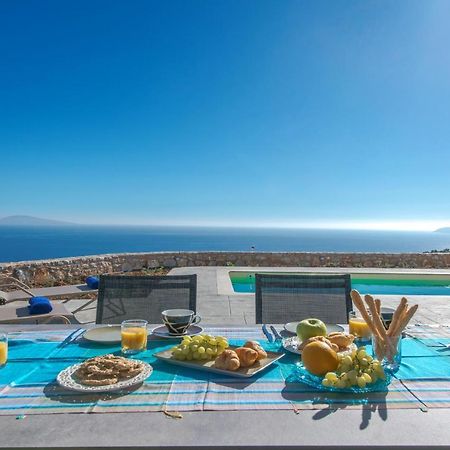 Tranquil Sea View Villa With Private Pool, Just 2Km From The Beach! Agia Galini Zewnętrze zdjęcie