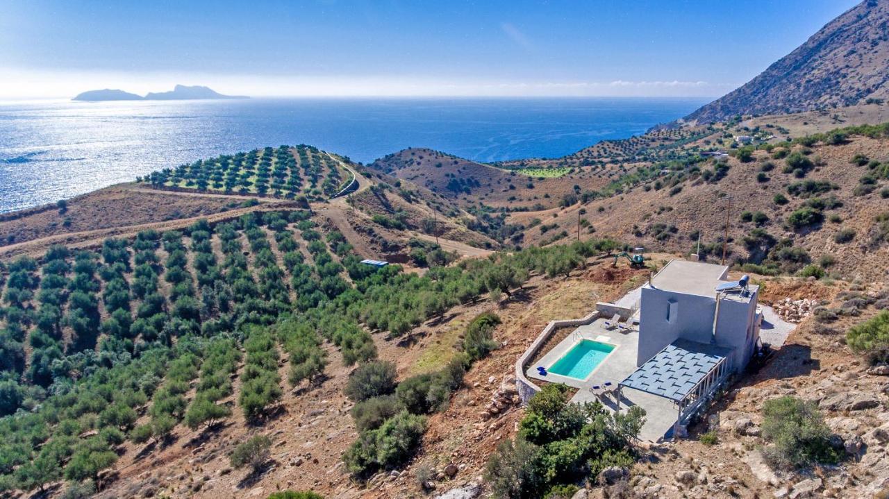 Tranquil Sea View Villa With Private Pool, Just 2Km From The Beach! Agia Galini Zewnętrze zdjęcie