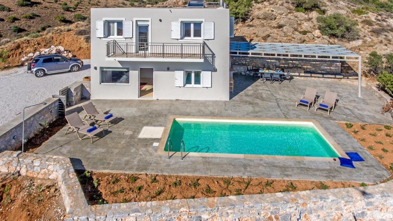 Tranquil Sea View Villa With Private Pool, Just 2Km From The Beach! Agia Galini Zewnętrze zdjęcie