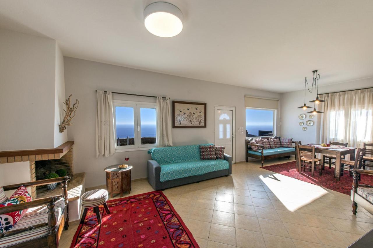Tranquil Sea View Villa With Private Pool, Just 2Km From The Beach! Agia Galini Zewnętrze zdjęcie