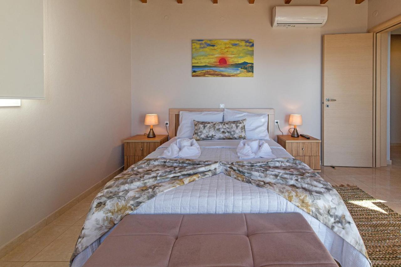Tranquil Sea View Villa With Private Pool, Just 2Km From The Beach! Agia Galini Zewnętrze zdjęcie