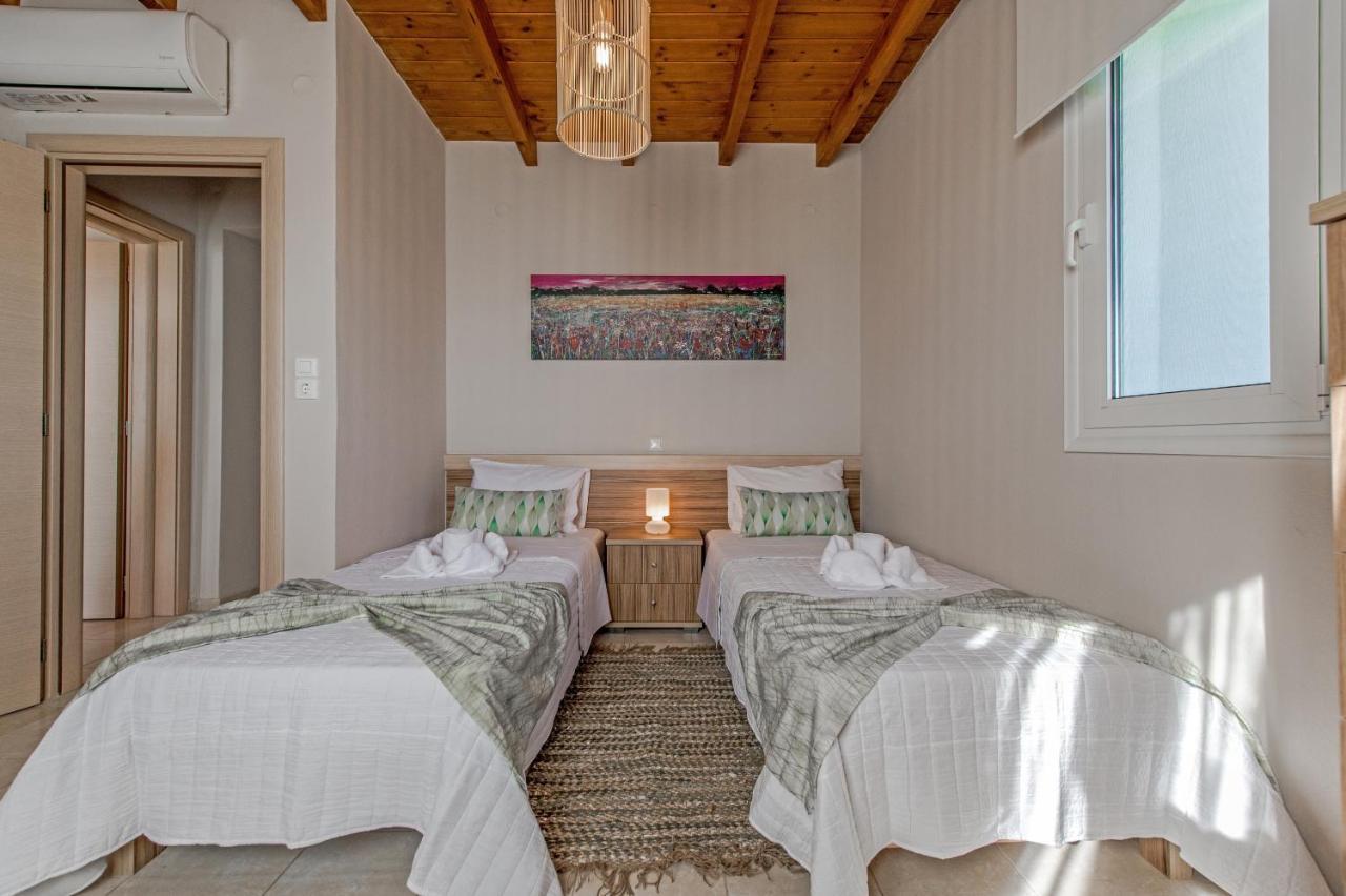 Tranquil Sea View Villa With Private Pool, Just 2Km From The Beach! Agia Galini Zewnętrze zdjęcie