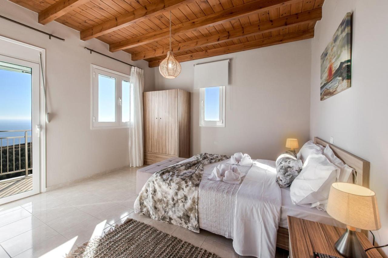 Tranquil Sea View Villa With Private Pool, Just 2Km From The Beach! Agia Galini Zewnętrze zdjęcie