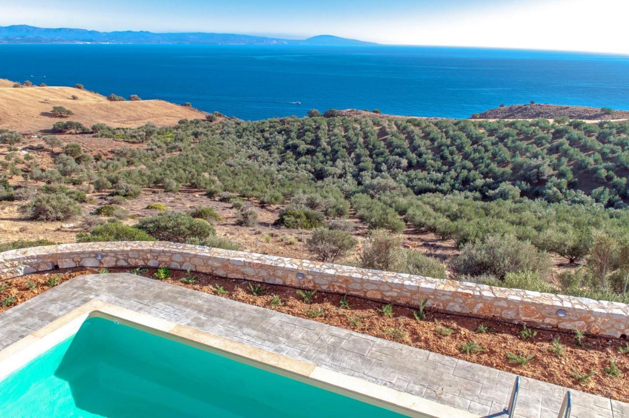 Tranquil Sea View Villa With Private Pool, Just 2Km From The Beach! Agia Galini Zewnętrze zdjęcie