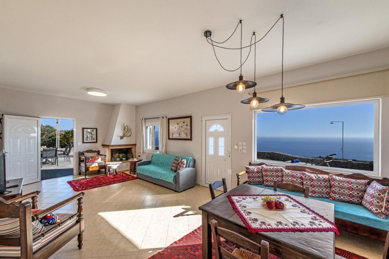 Tranquil Sea View Villa With Private Pool, Just 2Km From The Beach! Agia Galini Zewnętrze zdjęcie